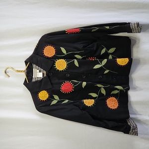 Coldwater Creek Embroidered Jacket